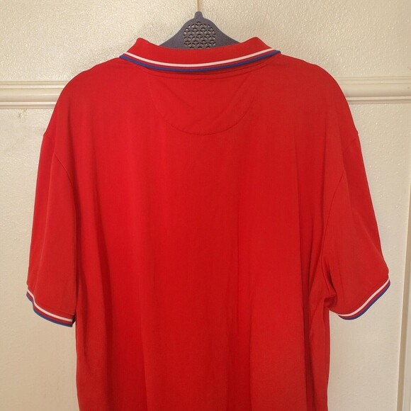 TailorByrd Golf Polo Shirt XXL Quarter Zip Flamingo Logo Sleeve Polyester - Picture 8 of 12